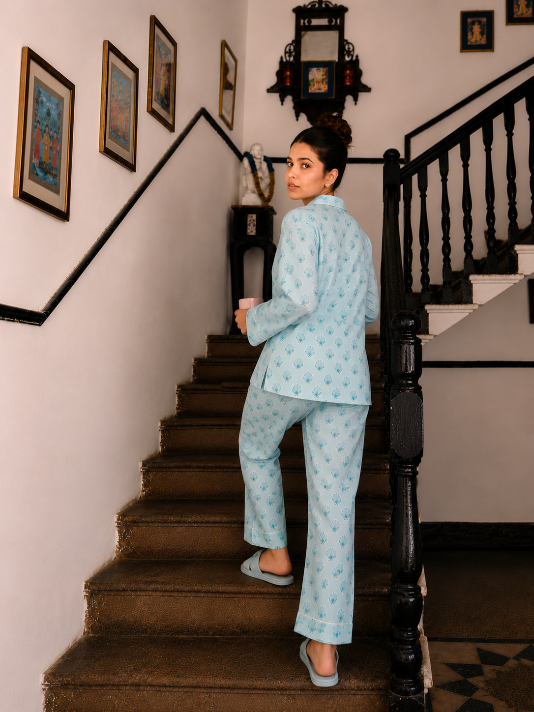 Aqua Shells Pajama Set