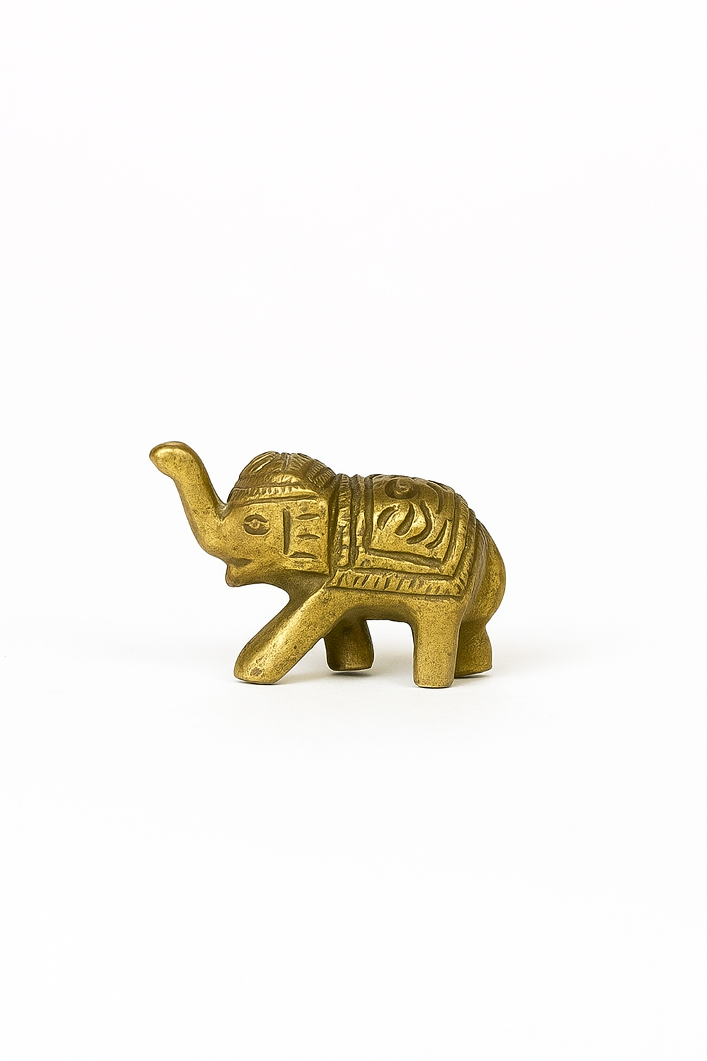 Trunk Blessings: Brass Elephant Holder