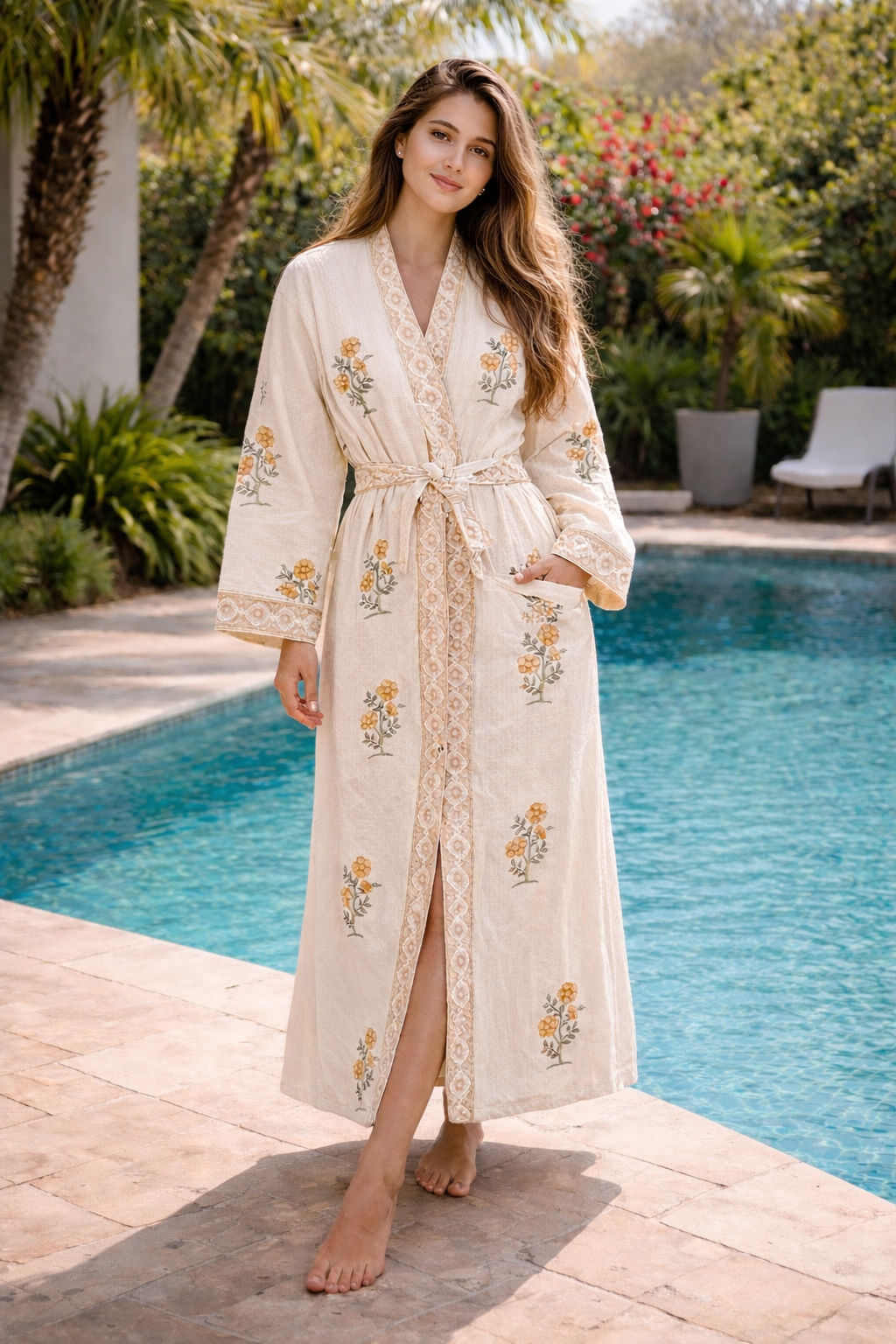 Serene Marigold Robe