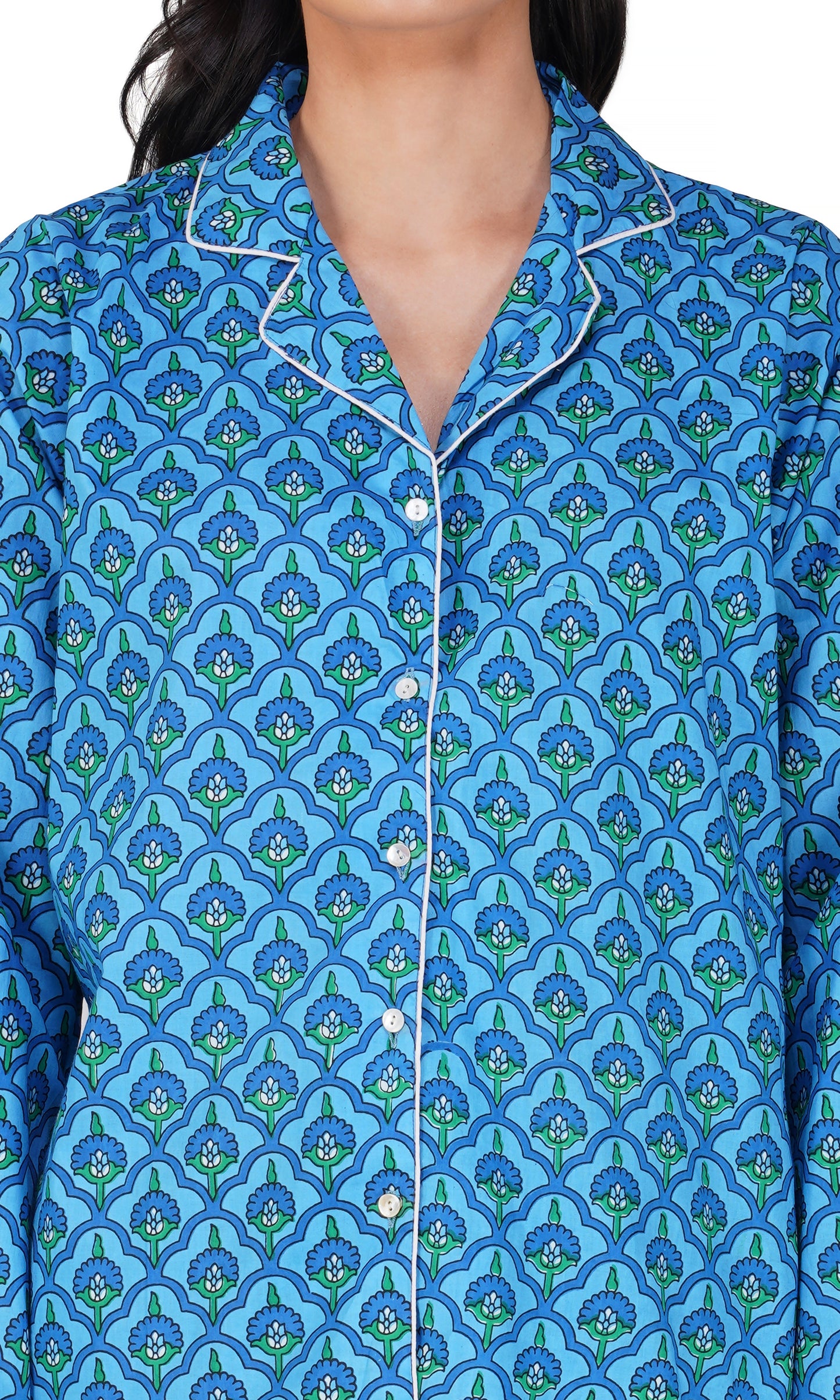 Emerald Haven: 3-Piece Shorts Pajama Set