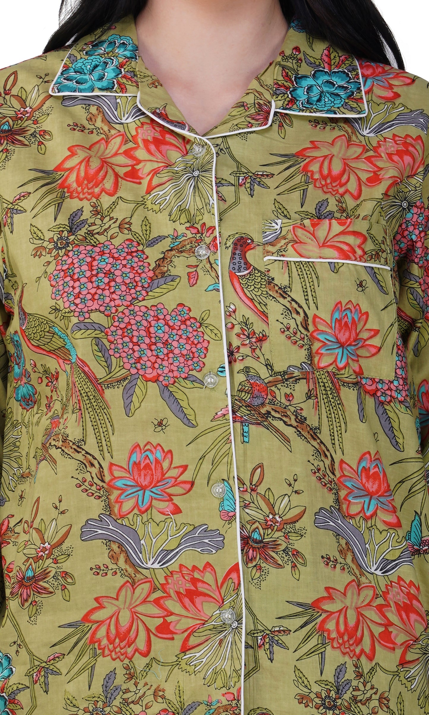 Jungle Majesty: 3-Piece Peacock Pajama Set