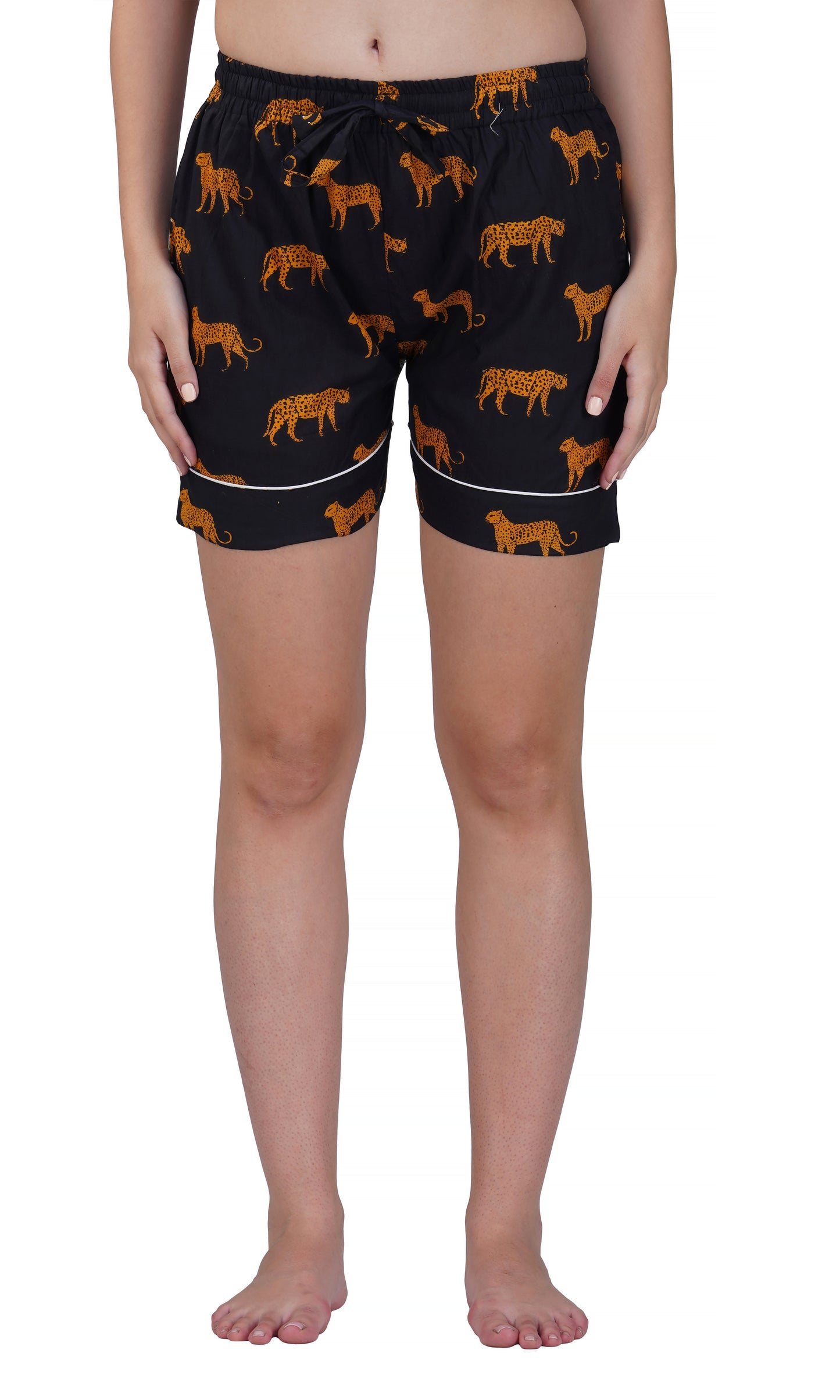 Leopard Luxe: 3-Piece shorts Pajama Set