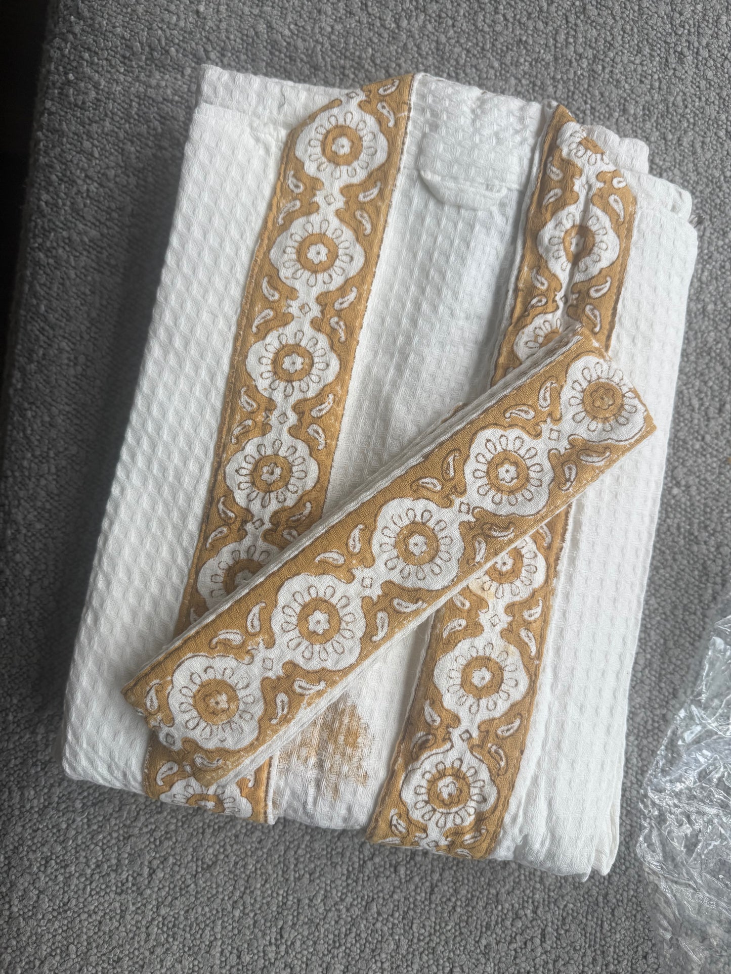 Golden Meadow Waffle Robe