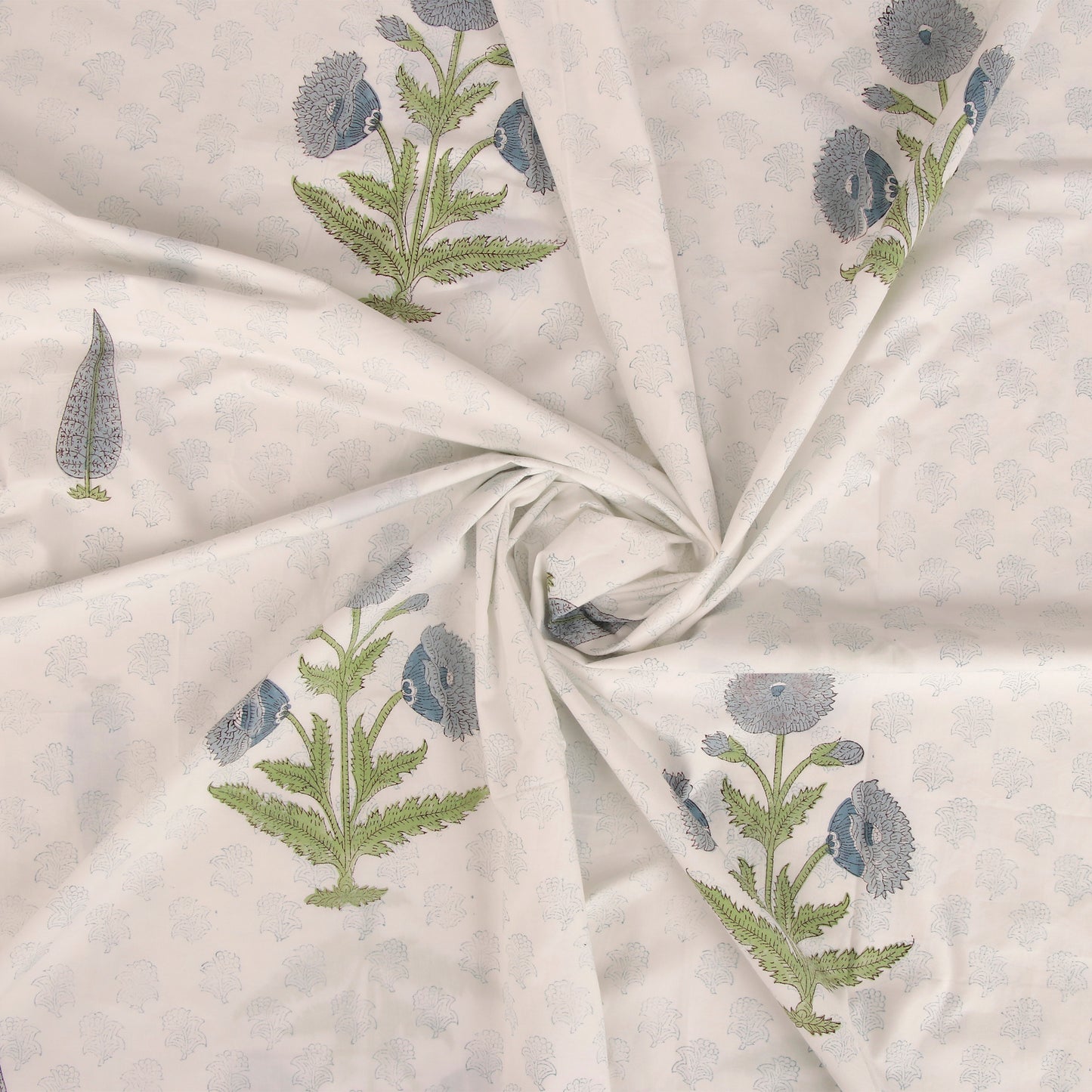 Gulbahar Blue Booti Elegance