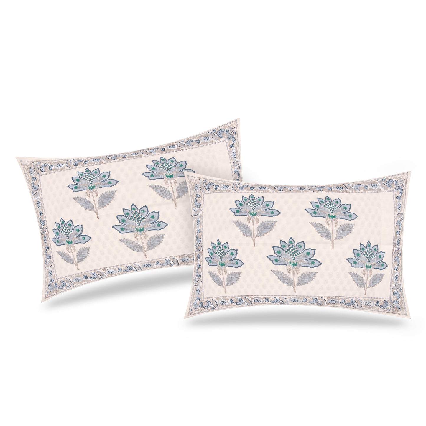 Maharaja Blue Blossom Bedspread