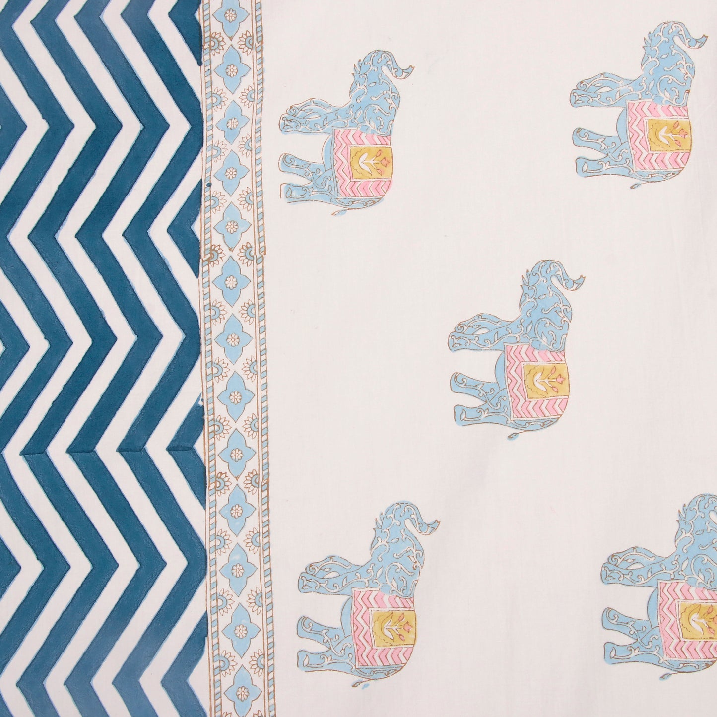 Gajraj Grandeur Hand Block Printed Bedspread