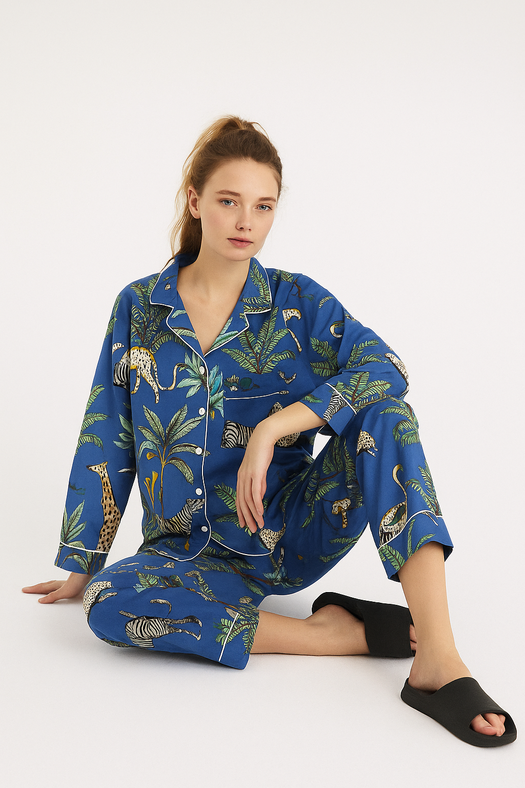 Sapphire Safari Cotton - 3piece Lounge set