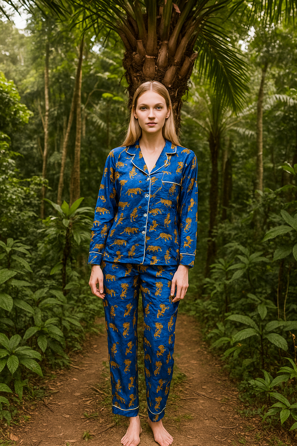 Royal Tiger Cotton Lounge Set