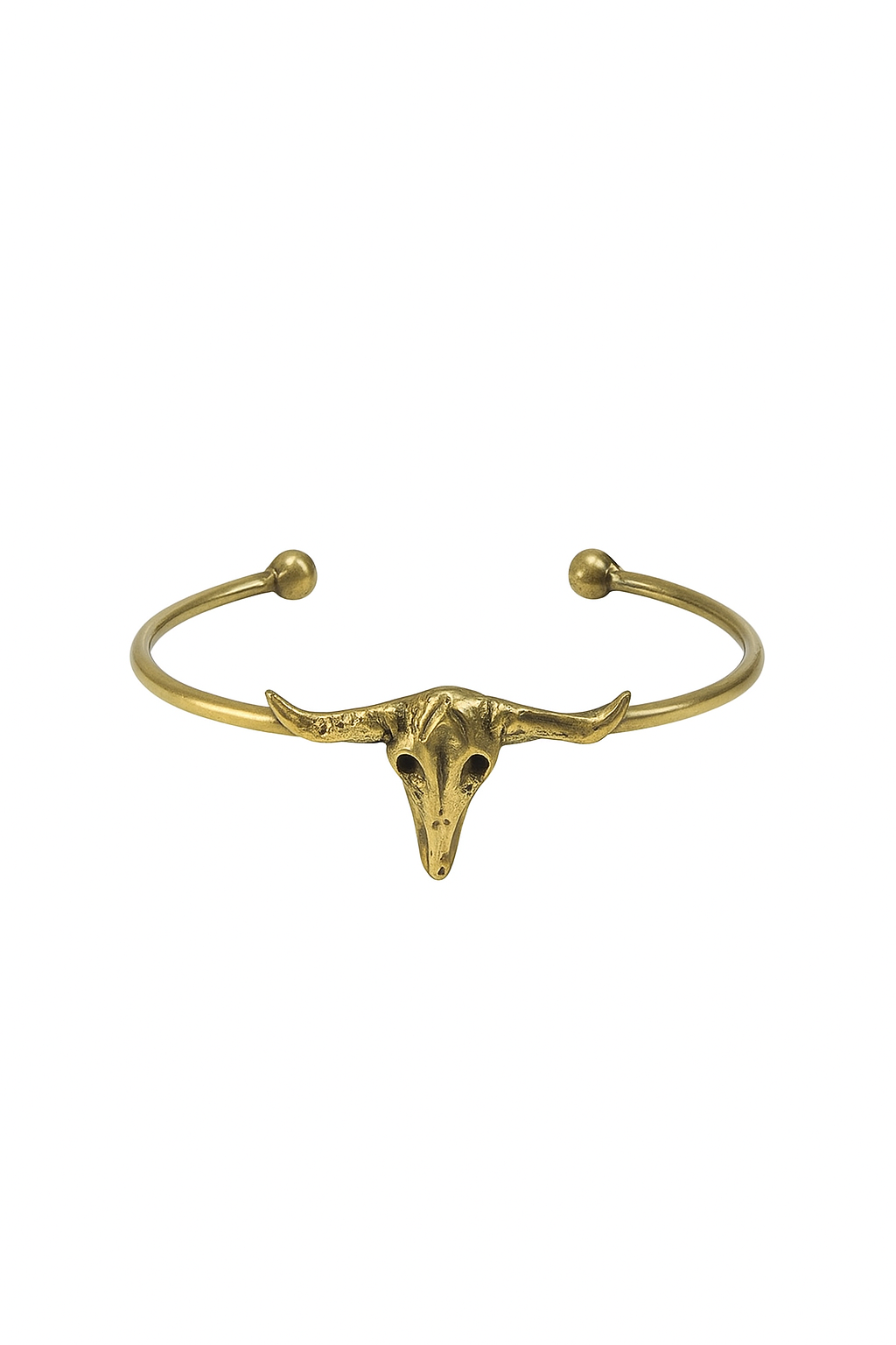 Reindeer Spirit Brass Cuff