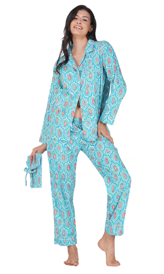 Scarlet Skies: 3-Piece Pajama Set