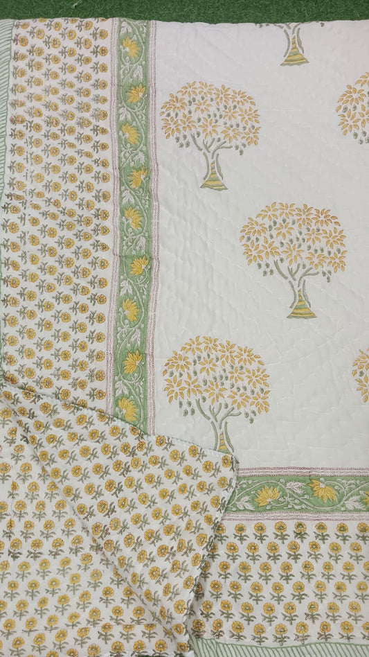 Marigold Grove Handblock Quilt
