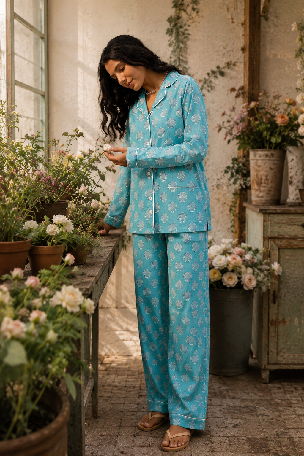 Turquoise Tides Pajama Set