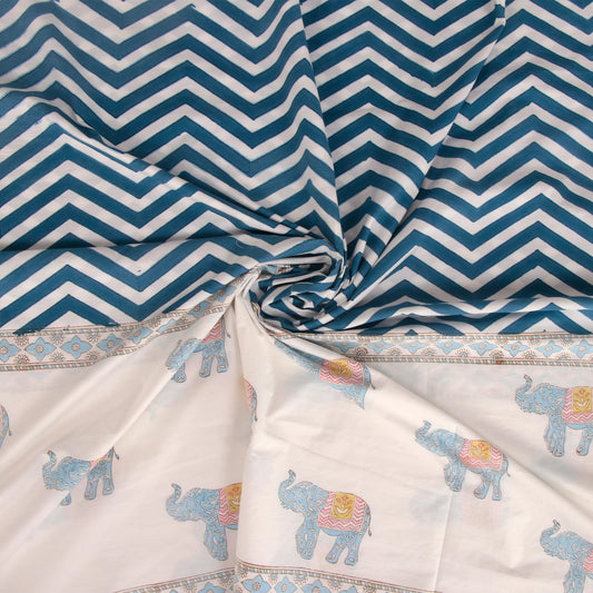 Gajraj Grandeur Hand Block Printed Bedspread